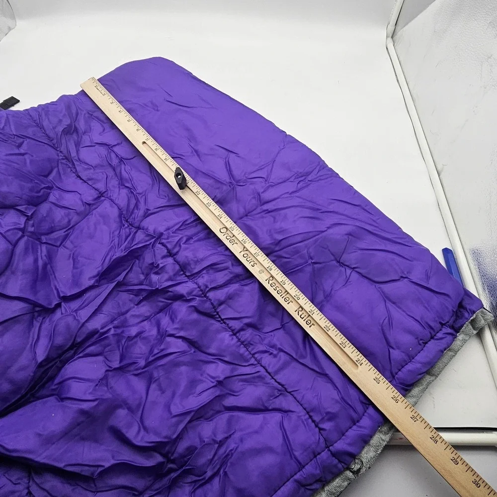 Vintage Kids Sleeping Bag‎ Small Backpack Carrier Purple Stick Figure Camping